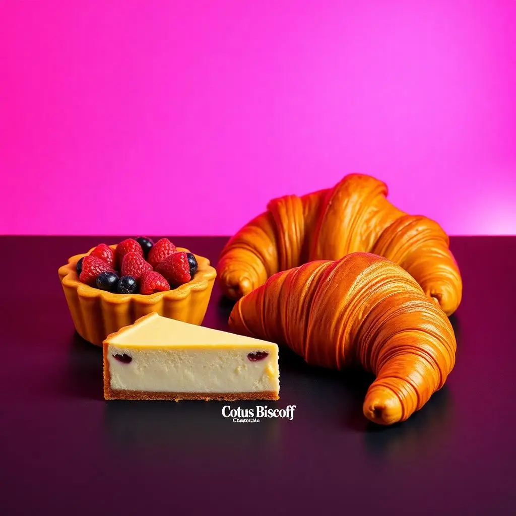 Pink-lit pastries